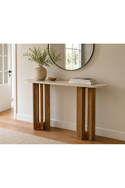 Icon Aurion Console Tablesuitable for Entryways, Living Rooms, Hallways, or O...