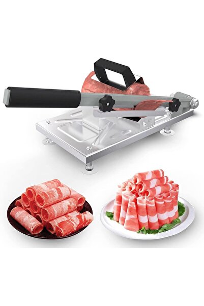 Arabest Stainless Steel Food Slicer, Manual Frozen Meat Slicer Beef and Mutto...