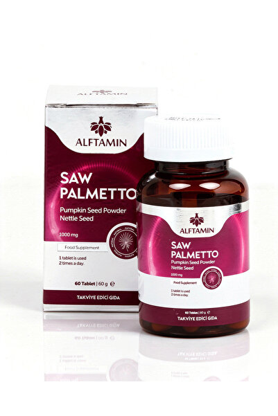 ALFTAMİN Saw Palmetto Supplement 1000 Mg 60 Capsules