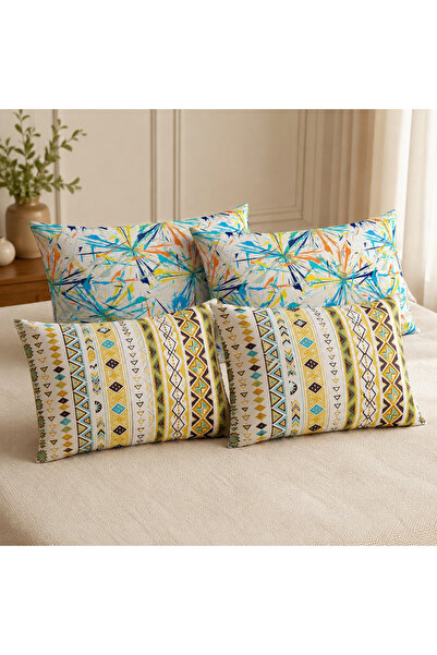 NURLATEX 4 Piece Zippered Pillowcase Set 50 X 70