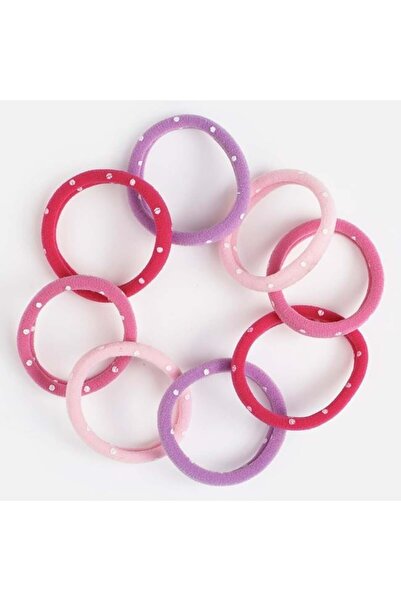 OEM Set 8 buc elastice de păr pentru fete cu buline, multicolore, coafuri vesele