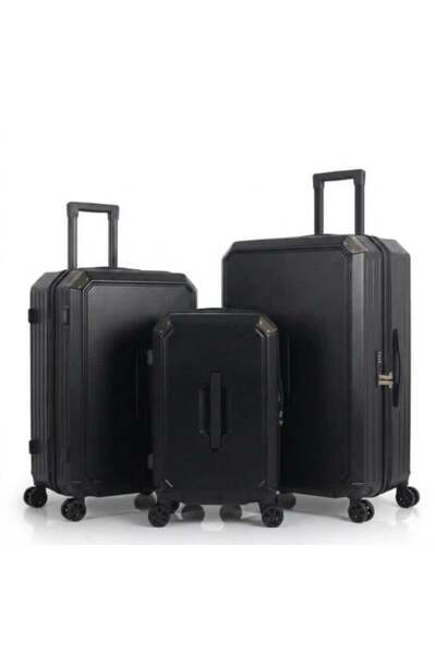 Generic Anti-Breakage Suitcase Set 3 Pieces 28/24/20 Inch Pc Material Geometr...