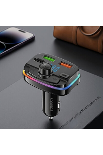 sodinos 2 USB + Type C Fast Car charger 3.0 | Universally Compatible