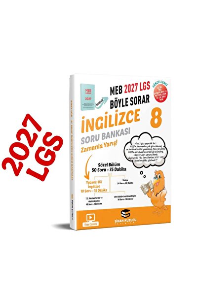 SİNAN KUZUCU YAYINLARI Sinan Kuzucu Yayınları2027 lgs 8. sınıf İNGİLİZCE SORU...