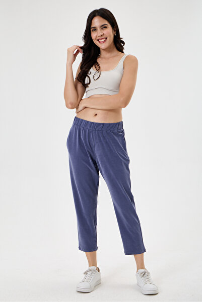 della moor Women's Elastic Waist Carrot/Shalwar Style Lycra Pants
