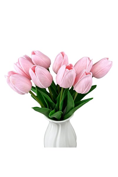OEM Buchet de Lalele Artificiale Silicon Roz 33 cm