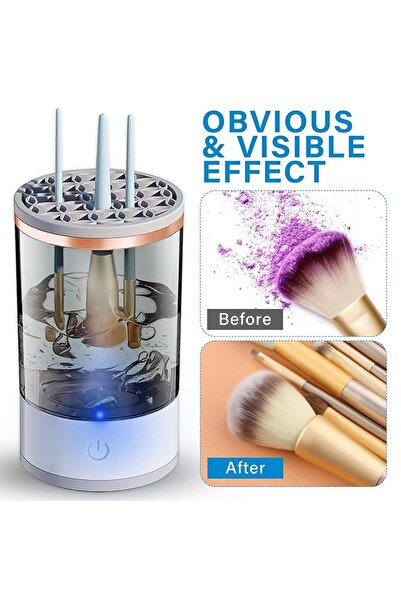YuTai Cylindrical All-in-One Electric Makeup Brush Cleaner