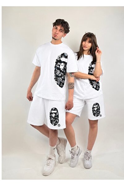 zaee B.P Camo Oversize Printed Shorts Set