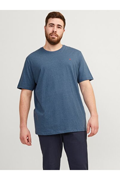 Jack & Jones Plus Tricou pentru bărbați, mărimi mari, din bumbac organic, cro...