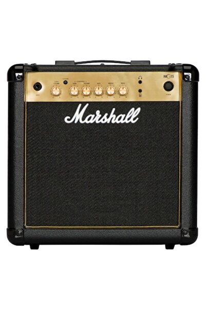 Marshall Amplificator MG15G, 15W, 1 canal, negru și auriu, 18.35x15.71x8.58cm