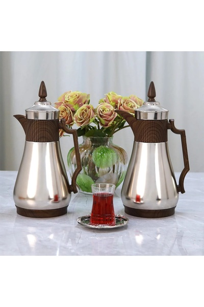 Al Hadaya Mall Trams Stainless Steel Set with Elegant Design-Iron Brushed Nic...