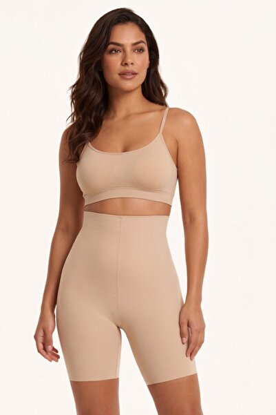 Womenmade Kadın Ten Rengi Lazer Kesim Iz Yapmayan Korse Push Up - Seamless Di...