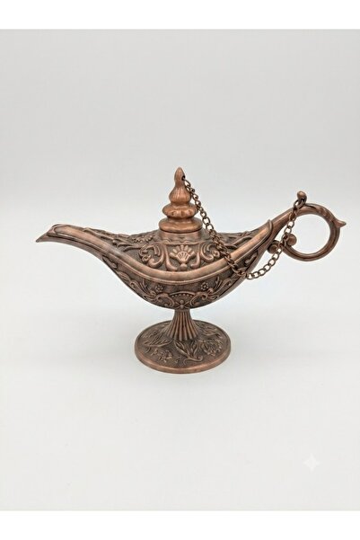 ZARORA Aladdin Genie Magic Lamp, Antique Style, Intricate Engraved Floral Des...