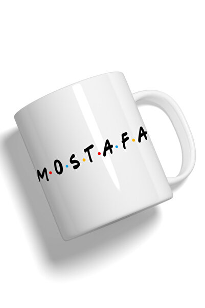 Generic كوب فاشون وورلد مطبوع عليه صورة أصدقاء عالية الجودة بالاسم MOSTAFA