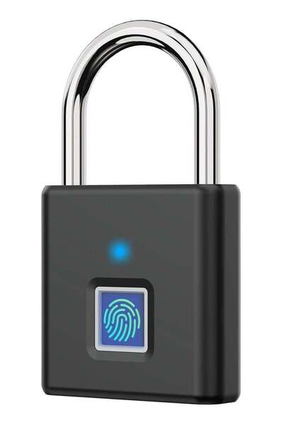 ELTRAZONE قفل ذكي يعمل ببصمة الإصبع وقابل لإعادة الشحن عبر USB-C - قفل محمول ...