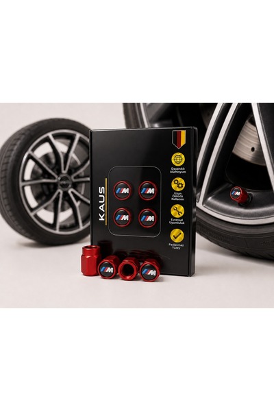 KAUS BMW M-PEWRFORMANCE ALÜMİNYUM SİBOP KAPAĞI(KIRMIZI)