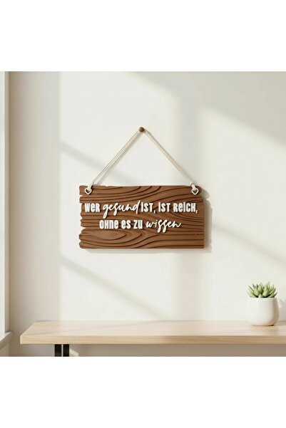 OEM Placă Decorativă de Perete cu Mesaj Inspirațional, Design Rustic