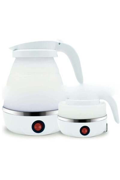 ELTRAZONE 600ml Portable Folding Electric Kettle, Food Grade Silicone Kettle ...