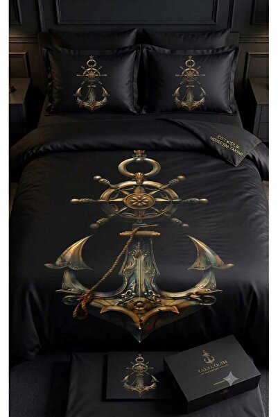 Elmas Dizayn Special Design Brand Double Duvet Cover Set Organic Satin & Cott...