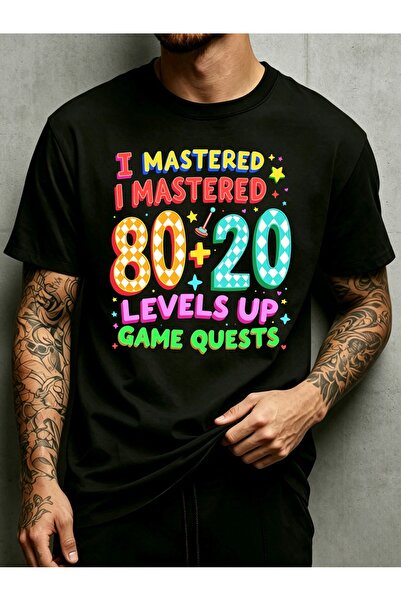 NOURAM Casual Fun Style Men's Round Neck T-Shirt Loose Fit 100 Percent Pure C...
