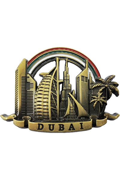 ZARORA 3D Dubai UAE Refrigerator Magnet Souvenir Metal Collection, Dubai Frid...