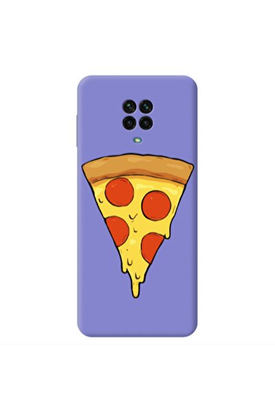 Other Xiaomi Redmi Note 9 Pro Pizza Slice Purple Colored Silicone TPU Θήκη