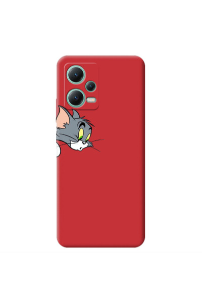 Other Xiaomi Redmi Note 12 Pro 5G Tom 1 Red Colored Silicone TPU Θήκη