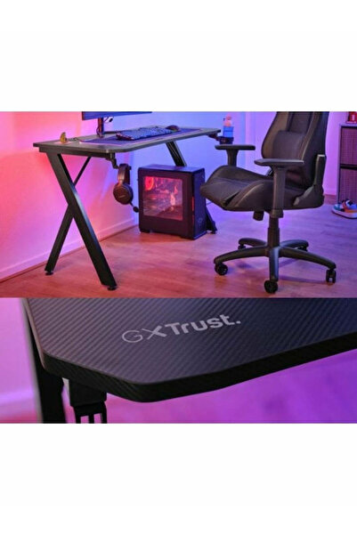 Trust Καρέκλα Gaming Γραφείου GXT700 Omnius Μαύρη Ξύλινη με Μεταλλικά Πόδια &...