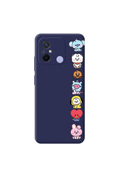 Other Xiaomi Redmi 12C Lovely animals Dark blue Colored Silicone TPU Θήκη