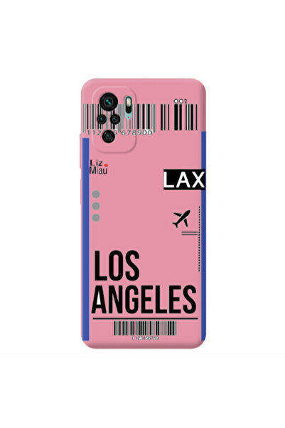Other Xiaomi Redmi Note 10S Los angeles Pink Colored Silicone TPU Θήκη