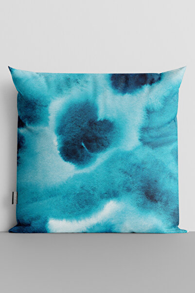 TicaretJet Watercolor Themed Double Sided Digital Printed Throw Pillow Cover ...