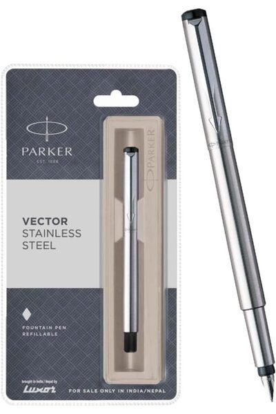Parker Vector CT Stainless Steel Fountain Pen