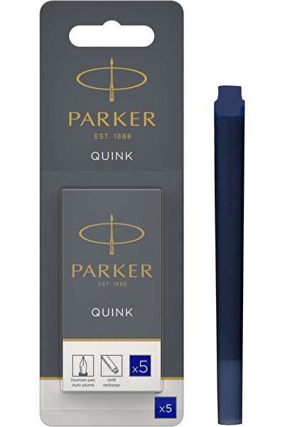 Parker خرطوشة طويلة زرقاء (عبوة من 5 قطع)