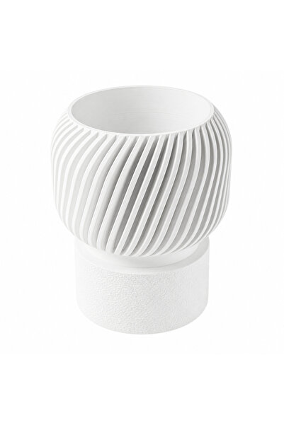 PrintForge Vaza Rowan, PrintForge®, printata 3D, 14x14x16 cm, fabricata din P...