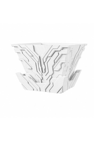 PrintForge Vaza Path, PrintForge®, printata 3D, 17x17x13 cm, fabricata din PL...