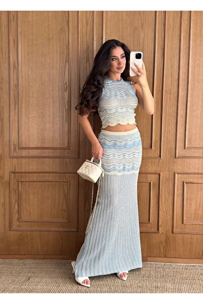 EMİX TREND GİYİM 3-Piece Breathable Skirt Suit