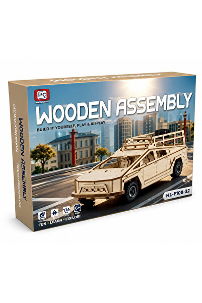 Hc DIY Wooden Assembly Kit - Military Vehicle