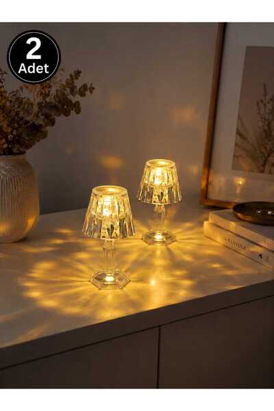 HARWELL Mini Masa Lambası/Küçük Boy Abajur 12*6,5/Gece Lambası (2 adet)