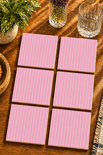 JHAAR Modern Set of 6 Coasters - Uv Printing Mdf - 10X10 cm