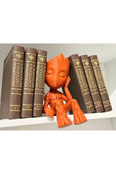 3dlink Figurină Decorativă Creatură din Lemn – Statuetă Șezută pentru Raft, S...