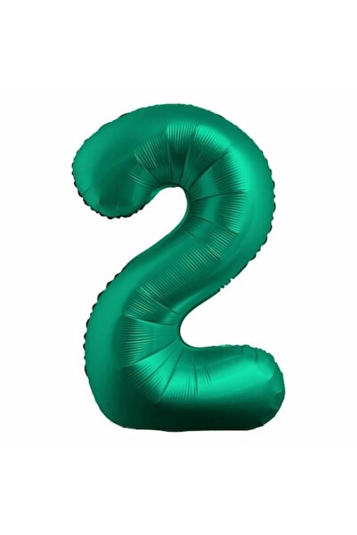 OEM Balon număr din folie, 102cm, Verde satinat