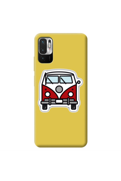 Other Xiaomi Redmi Note 10 Pro 5G Minibus Yellow Colored Silicone TPU Θήκη
