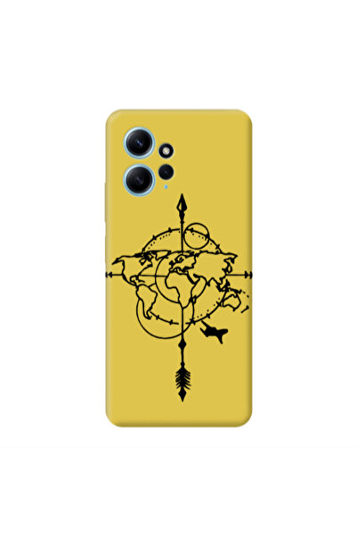 Other Xiaomi Redmi Note 12 4G Old Map Yellow Colored Silicone TPU Θήκη