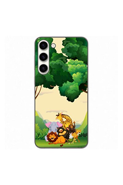 OEM Husa compatibila cu Samsung Galaxy S23 Plus Silicon Gel Tpu Model Jungla ...