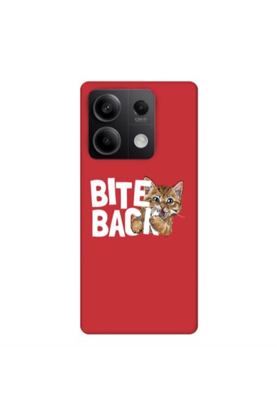 Other Xiaomi Redmi Note 13Pro 5G bitte back cat Red Colored Silicone TPU Θήκη