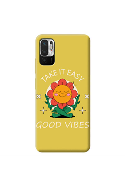 Other Xiaomi Redmi Note 10 Pro 5G Take It Easy Yellow Colored Silicone TPU Θήκη