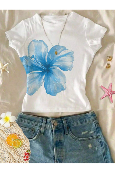 Grafftee Clothing Tricou de damă cu imprimeu floral