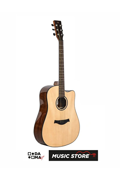VALLER VA530C Kesik Kasa Akustik Gitar - Naturel