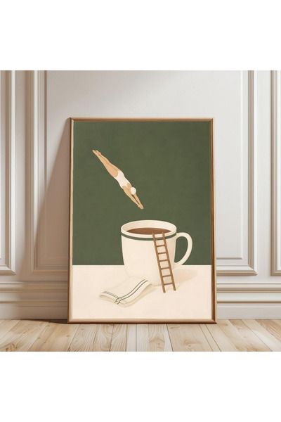 Tuba Decor Еднокомпонентна картина с дървена рамка
