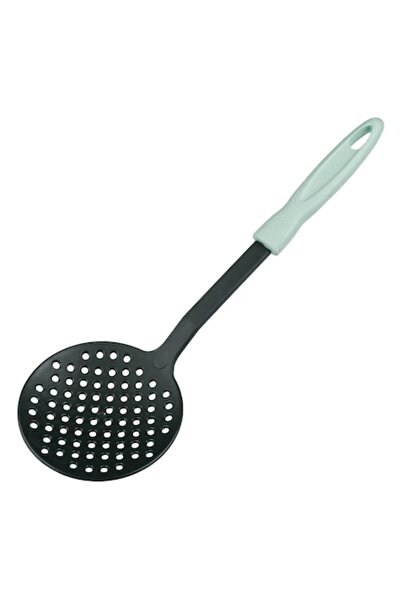 AAA Lingura de Servit cu Gauri, 33 cm, Antracit cu Maner Verde Menta, Plastic...
